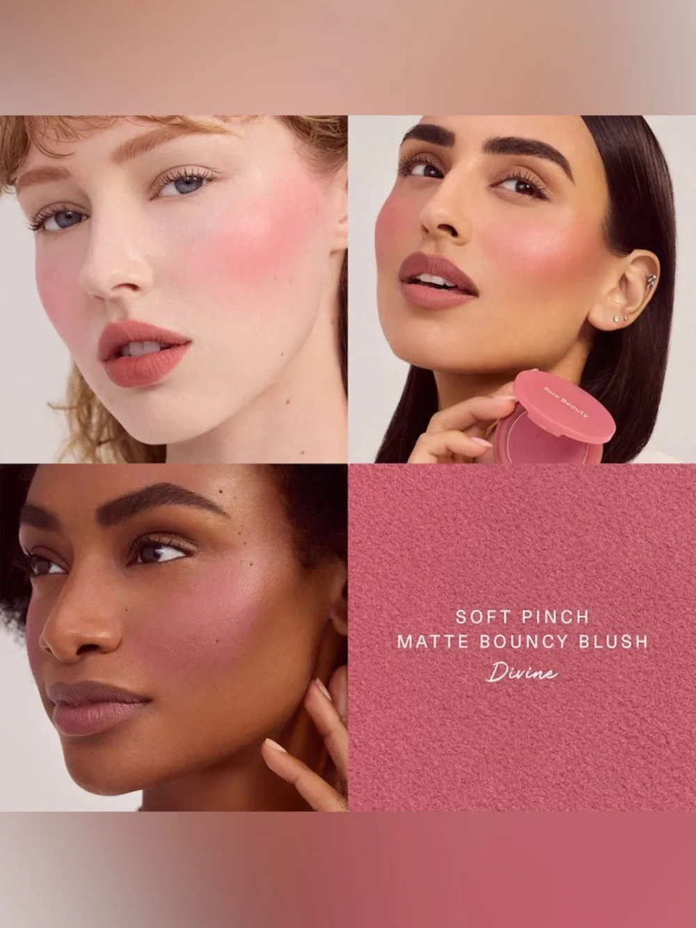 Rare Beauty By Selena Gomez Soft Pinch Matte Bouncy Blush (Divine)